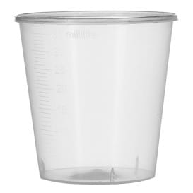 Vaso de Plastico Graduado PP Transp. 35 ml (50 Uds) 