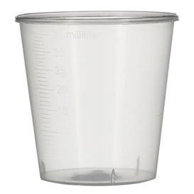 Vaso de Plastico Graduado PP Transp. 35 ml (2000 Uds) 