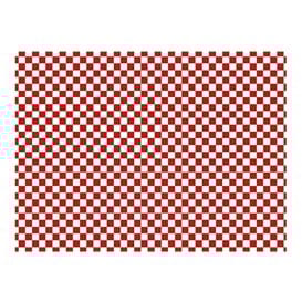 Envuelta Antigrasa “Vichy” Rojo 31x42cm (1.000 Uds)