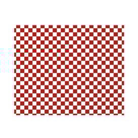 Envuelta Antigrasa “Vichy” Rojo 20x24,5cm (1.000 Uds)