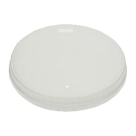 Tapa Travel con Agujero de Papel Blanca Ø9cm (100 Uds)