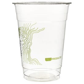 Vaso Almidón de Maíz PLA "Green Stripe" 470ml (1.000 Uds)