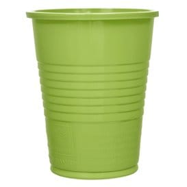 Vaso de Plástico PS Verde Lima 200ml Ø7cm (50 Uds)