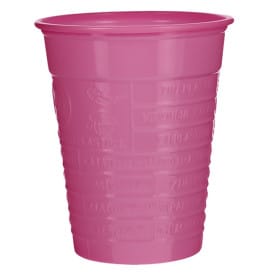 Vaso de Plástico PS Fucsia 200ml Ø7cm (50 Uds)