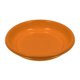 Plato Hondo Reutilizable Económico PS Naranja Ø20,5cm (25 Uds)