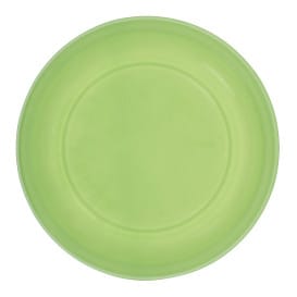 Plato Llano Reutilizable Económico PS Verde Lima Ø22cm (200 Uds)