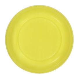 Plato Llano Reutilizable Económico PS Amarillo Ø22cm (25 Uds)