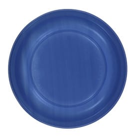 12 platos llanos blancos, juego de platos reutilizables aptos para  lavavajillas, platos profundos irrompibles (azul oscuro)