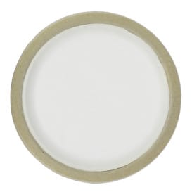 Plato de Bagazo Biodegradable Blanco Ø22,5cm (10 Uds)