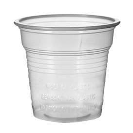 Vaso de Plástico PS Transparente 80ml Ø5,7cm (50 Uds)