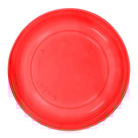 Plato Llano Reutilizable Económico PS Rojo Ø17cm (25 Uds)