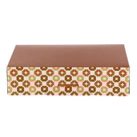 Caja para Dulces y Bombones Coral 18,5x12,5x5cm (600 Uds)