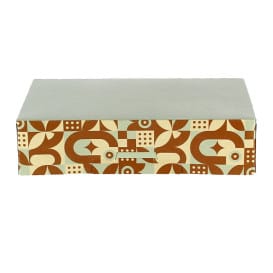 Caja para Dulces Menta Chocolate 17x11,5x4,3cm (600 Uds)