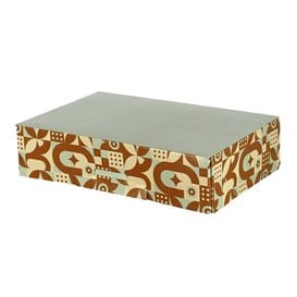 Caja para Dulces Menta Chocolate 17,5x11,5x4,7cm (600 Uds)