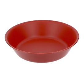 Plato Reutilizable Durable PP Mineral Rojo Ø18cm (6 Uds)