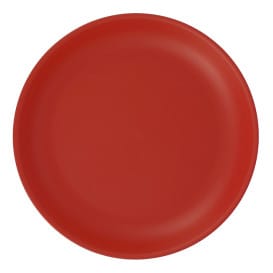 Plato Reutilizable Durable PP Mineral Rojo Ø21cm (54 Uds)