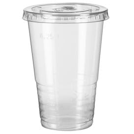 Tapa Plana con Cruz PP Transparente Ø7,9cm (1.000 Uds)