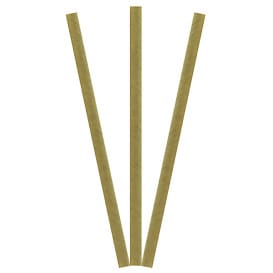 Pajita Recta de Papel Kraft Smoothie Ø8mm 19,7cm (3.000 Uds)