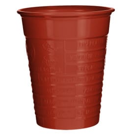 Vaso de Plástico PS Rojo 200ml Ø7cm (50 Uds)