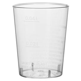 Vaso Inyectado Transparente PS 40 ml (50 Uds)