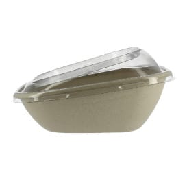 Envase Caña Azúcar con tapa 750ml 190x190x80mm (15 Uds)