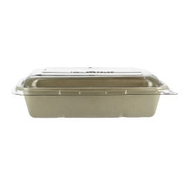 Envase Caña de Azúcar con tapa 950ml 230x160x60mm (90 Uds)