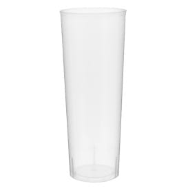 Vaso Tubo Plástico Irrompible PP 300 ml (10 Uds)