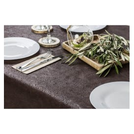 Mantel TNT Plus Marrón 120x120cm 60g (100 Uds)