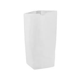 Bolsa de Papel Cilíndrica con Base Hexagonal Blanco 17x22cm (1000 Uds)