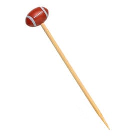 Pinchos de Bambu Decorados Rugby 120mm (1000 Uds)