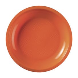 Plato Reutilizable PP Llano Naranja Round Ø18,5cm (50 Uds)