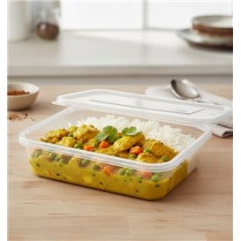 Tapa de Plástico Transp. para Bandeja 157x112x51mm (100 Uds)
