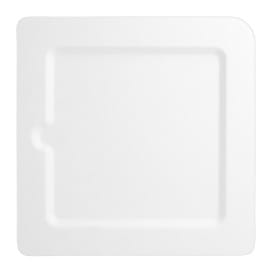 Plato Hendidura Caña de Azucar Blanco 200x200mm (50 Uds)