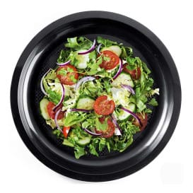 Plato Reutilizable PP Negro Round Ø29cm (25 Uds)