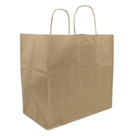 Bolsa Papel Kraft con Asas 80g/m² 30+18x29cm (250 Uds)