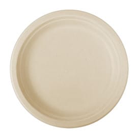 Plato Caña de Azucar Natural Ø260mm (50 Uds)