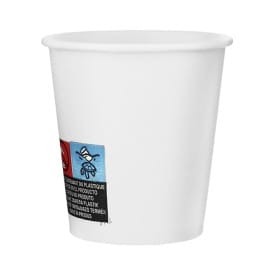 Vaso Cartón 3 Oz/100ml Blanco Ø5,8cm (1.500 Uds)