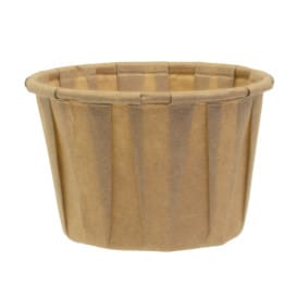 Tarrina de Papel Plisado Kraft de 60ml (5000 Uds)