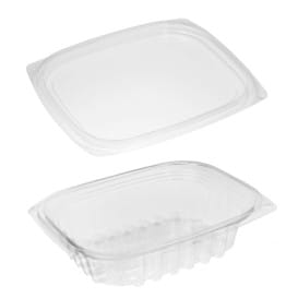 Envase compostable PLA con tapa 235 ml (300 Uds)