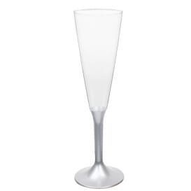 Copa Plástico Cava Pie Gris 160ml 2P (20 Uds)