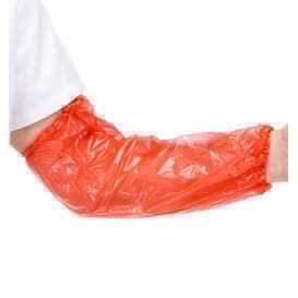 Manguitos en Polietileno 18x44cm G80 Rojo (100 Uds)