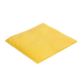 Servilleta de Papel Cocktail 20x20cm 2C Amarilla (100 Uds)