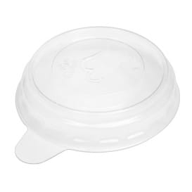 Tapa PET Transparente para Tarrina Salsas 30ml Ø4,3cm (50 Uds)