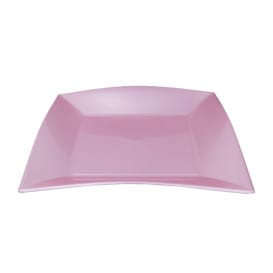 Plato Llano Reutilizable PP Violeta Nice Pearl 23cm (300 Uds)
