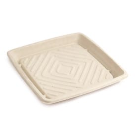 Bandeja Caña de Azúcar Cuadrada Natural 27x27cm (5 Uds)
