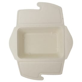 Envase Box to Go Caña de Azúcar 21x15x5cm 1000ml. (150 Uds)