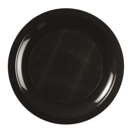 Plato Reutilizable PP Llano Negro Round Ø18,5cm (600 Uds)