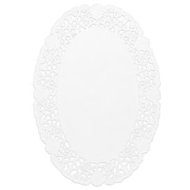 Rodal de Papel Calado Oval Blanco Litos 18x25cm (250 Uds)