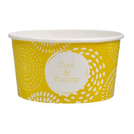 Tarrina de Cartón para Helados 5oz/140ml "Cool&Yummy" (50 Uds)