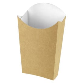 Caja Kraft para Fritas Grande 8,2x3,3x14,9cm (25 Uds)